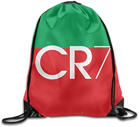 QiBePlo CR7 Logo Gym Drawstring Backpack Sport Bags