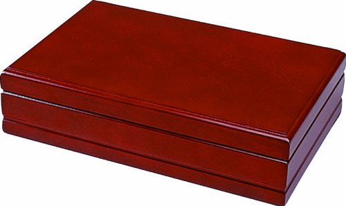 Quality Importers Florence 20-30 Cigar Travel Humidor, Rich Cherry Wood