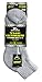 2-Pair Pack Wells Lamont Men’s Gray Cotton Quarter Socks | Durable, Comfortable Work Socks | Made in the USA, Men's Sizes 10-12 ½
