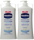 Vaseline Intensive Care Advanced Repair Lotion, Fragrance Free, 20.3-Ounce Pump (Pack of 2)