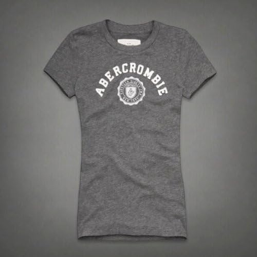 Amazon Abercrombie Fitch アバクロ レディース 半袖 Tシャツ カットソー グレー 並行輸入品 Lサイズ Tシャツ カットソー 通販