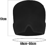 yenlk Migraine Relief Cap Reusable Cold Hot Therapy Head Wrap Black view 2