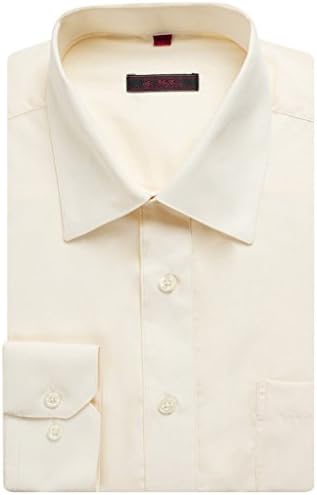 Art Hoffman Men's RRC-1 Regular Fit Dress Shit, Ivory, 14-14.5" Neck 32/33" Sleeve