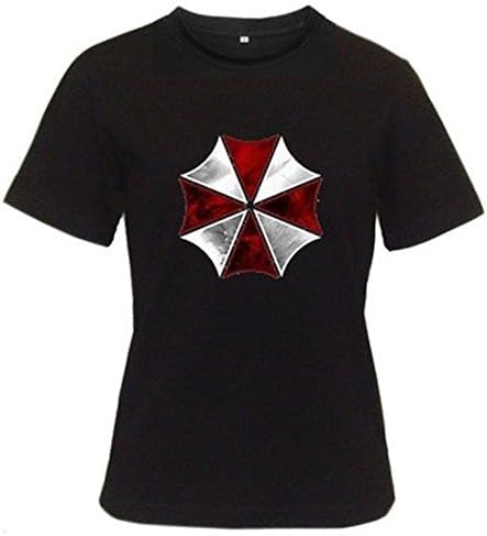 Resident Evil Umbrella Logo T-Shirt for Adults, Women, Girls- 2X-Large - Black
