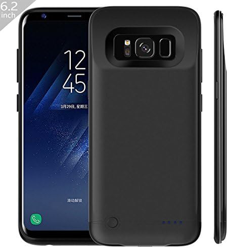 BAYMAX Galaxy S8+ Plus Ultra Thin Battery Case[Black],Charger Case 5200 mAh Extended Backup Battery Juice Pack Rechargeable Charging Case Power Bank Cover for Samsung Galaxy S8+ Plus