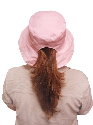 Ladies Ponytail Bucket Hat Womens Sun Hat