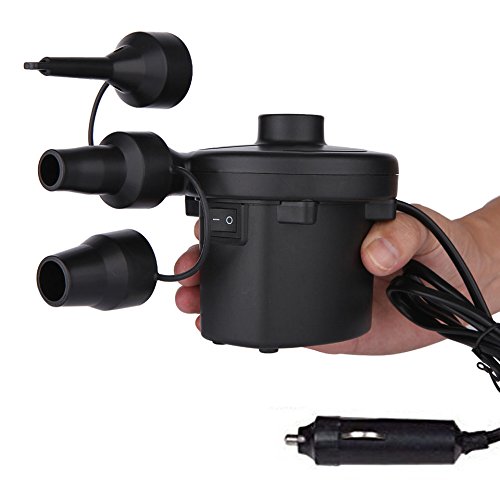 Cadrim Electric Air Pump 12V DC Portable Air Pump for Inflatable Air Mattress with 3 Nozzles （Only for Car Lighter Use） - Thumbnail 7