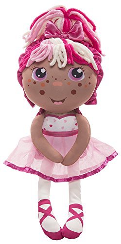 Flip Zee Girls Zabrina Ballerina Sweet and Cuddly 2-in-1 Plush Doll - Dark Skin Tone Flip Zee