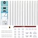 Cable Management On-Wall Raceway Kit, Easy Install, 200" Total w/22 Couplers, Covers Your Whole Project- Saves You Money, Conceal and Organize Cables & Wires Around Your Home, Office, TV primary