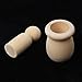 Hacloser 10Pcs/set Wooden Peg Dolls Unfinished, People Nesting Set DIY Craft For Paint Stain Ornament Decorations