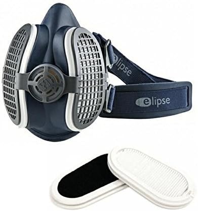 Elipse P3 RD Carbon Filter Safety Mask Odour Dust Welding Woodworking Respirator with additional pack of filters by elipse