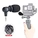 Saramonic SR-XM1 Mini Vlog Microphone, Wireless Video Mic 3.5mm TRS Microphone for Gopro 7 6 5 DJI OSMO Action Pocket Sony A6400 RX100 VII Canon G7X III Vlogging