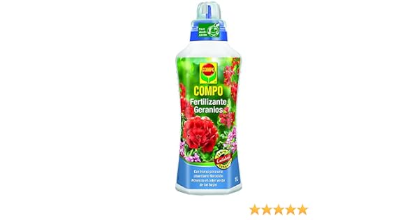 Compo 1434112011 Fertilizante Geranios 1000 ml, 28x9 ...