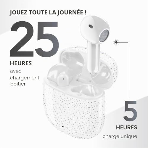 - Showy Bluetooth Headphones with Capsule, Ergonomic Design, Balanced Sound and Optimal Comfort, Fancy Dotted Elegance
