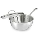 Calphalon Tri-Ply Stainless Steel Cookware, Chef's Pan, 3-quart