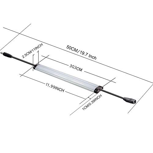Under Counter LED Lighting Fixtures Plug in, Light Bars, Daylight White 5000K, 32W 2400LM Super Bright, Easy Installation, Frosted Cover not Dazzling, for Kitchen Counter Cabinet Shelf Lights(6 Pack) - Thumbnail 3