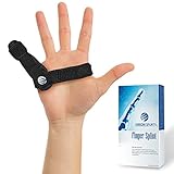 Arrow Splints Finger Splint for Trigger Finger, Mallet Finger, Arthritis Pain, Sport Injuries, Basketball, Volleyball, Bowling fits Index, Middle, Ring Finger, Pinky Finger + Compression Finger Sleeve