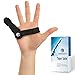 Trigger Finger Splint - Mallet Finger Brace w/Built-in Aluminum Support for Arthritis Pain Relief, Broken - Fractured Finger Cast, Knuckle Brace. Both Velcro-straps are Removable for Desired Fit