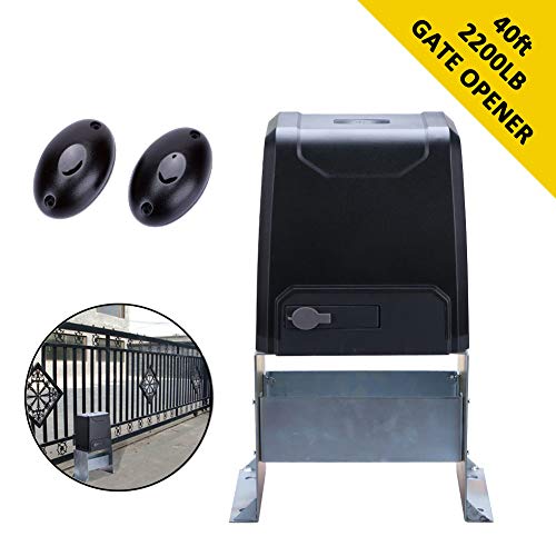 G.T.Master Sliding Automatic Gate Opener Kit - Driveway Security Door Operator Hardware Kit with Two Remotes Control and Infrared Photocell Sensor for Sliding Gates up to 2200lb and 40ft Long (GT2200)
