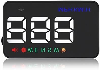 GPS HUD Head-Up Display, RUNNEPT, Easy to Be Installed, 3.5” with 2 Display Model