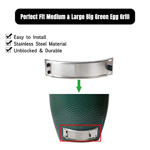 Dracarys Green Egg Replacement Parts Stainless Steel Draft Door Kit BBQ Parts Big Green Egg