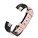 bayite Replacement Leather Bands for Fitbit Alta and Alta HR New Style Pink