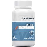 EyePromise EZ Tears Eye Vitamin  Occasional Dry Eye Relief Supplement - Omega-3s and 8 Other Soothing Ingredients