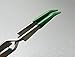 Cross Locking PVC Rubber Tip Tweezers Self Holding Non-Marring Short Bent 4-1/2