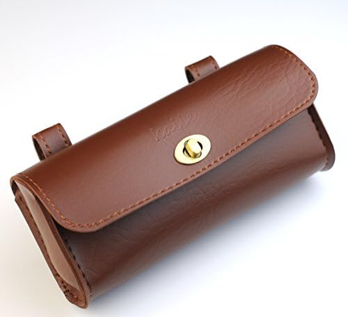 Handmade PU leather England Vintage Saddle Bag Black, Brown 18*9*5cm (Brown)