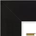 Craig Frames Bauhaus, Modern Black Satin Mica Picture Frame, 24 by 36-Inch