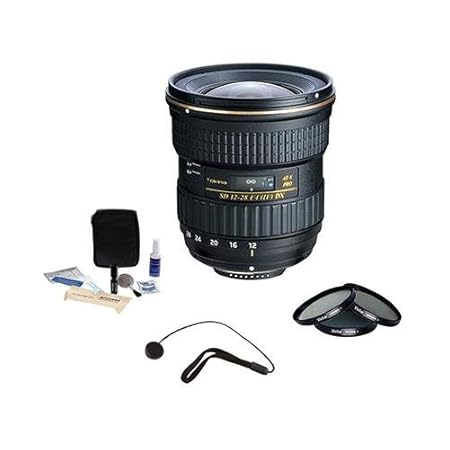 Tokina 12–28 mm f/4.0-at-x Pro Aps-C Objektiv für Canon, mit Zubehör Bundle