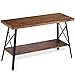 Olee Sleep 48” Solid Wood & Dura Metal Legs Sofa Table, Rustic Brown