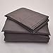 Sam Stores Luxurious 100% Egyptian Cotton 600TC Cal-King Size Attached Waterbed Sheet Set Solid Elephant Grey