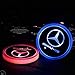 AMG LED Cup Holder Lights, Mercedes-Benz AMG Accessories Car Logo Coaster with 7 Colors Changing USB Charging Mat, Luminescent Cup Pad Interior Atmosphere Lamp Decoration Light (2 PCS)