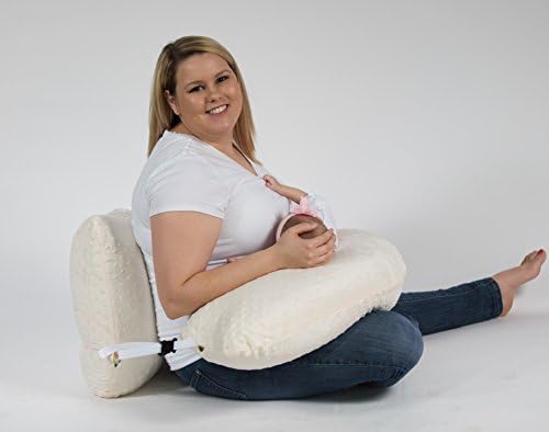 One Z PLUS Nursing Pillow - Plus Size nursing pillow (Cream minky cover)