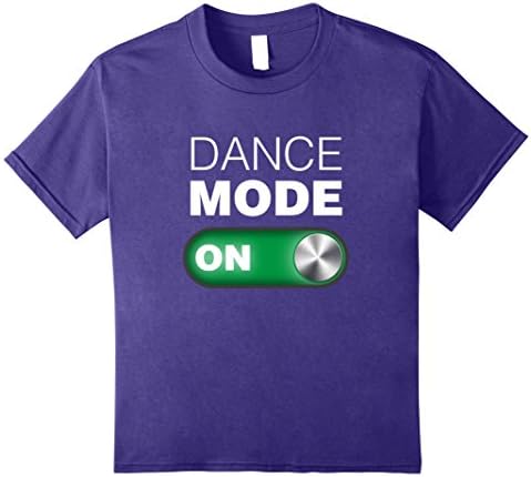 unisex-child Dance Mode On . Dance Tee Shirt for the Dance lover 8 Purple