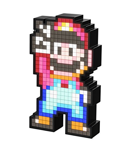 PDP Pixel Pals Nintendo Super Mario World Mario Collectible Lighted Figure, 878-041-NA-SMWM