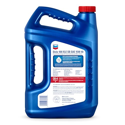 DELO 400 XLE HEAVY DUTY SYNBLEND DIESEL ENGINE OIL 15W-40, 1 GALLON, PACK OF 1
