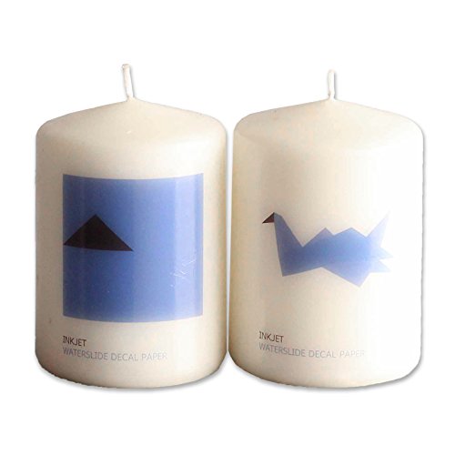 Sunnyscopa Waterslide Decal Paper for INKJET Printer WHITE, US LETTER SIZE 8.5"X11", 10 SHEETS