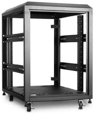iStarUSA WX-158-EX 15U 4-Post Open Frame Rack, 23.5"(W) x 35.25"(H) x 31.5"(D) (146892A)