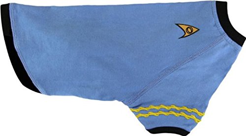 The Coop Star Trek Blue Uniform Dog Shirt, XX-Large