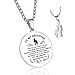Monond PDTXCLS Gift To My Daughter Round Dog Tag Necklace,Always Remember That I Love You