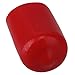 CNBTR Soft Rubber Screw Thread Cover Round Rubber Hose End Caps Rubber Finisher Pipe Stop 30x17x14mm Red Pack of 10