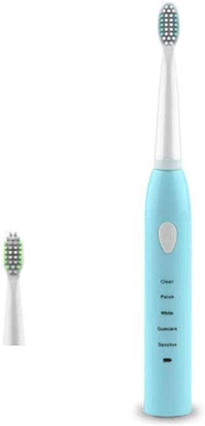 Amazon ソニック歯ブラシ 電動ホワイトニングソニック歯ブラシ電動歯ブラシでスマートタイマーは すぐにきれいな使用5クリーニングモードの少なくとも30日間充電することができます Color Blue 2 Brush Head Yll 電動歯ブラシ 通販