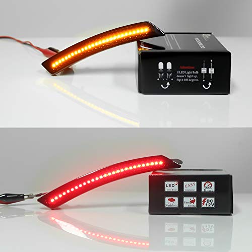 GTinthebox Smoked Lens Led Side Marker Light Kit for 2007-2013/14 MINI Cooper R55 R56 R57 R58 R59 R60 R61,Replace OEM Sidemarker Lamps - Thumbnail 3