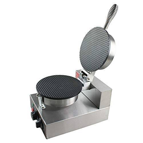 WINUS 110V Electric Ice Cream Waffle Maker Commercial Stainless Nonstick Ice Cream Waffle Cone Maker Baker Machine for Restaurant Bakeries US Stock - Thumbnail 2