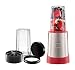Chefman Ultimate Personal Smoothie Blender, Single Serve, Stainless Steel Blending Blade, 2 Travel Cups with Lids, Solid Storage Cover and Comfort Drinking Rim, 6 Piece - RJ28-6-SS-Red
