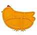 Innobaby Din Din Smart Silicone Suction Chicken Plate for Children, Yellow