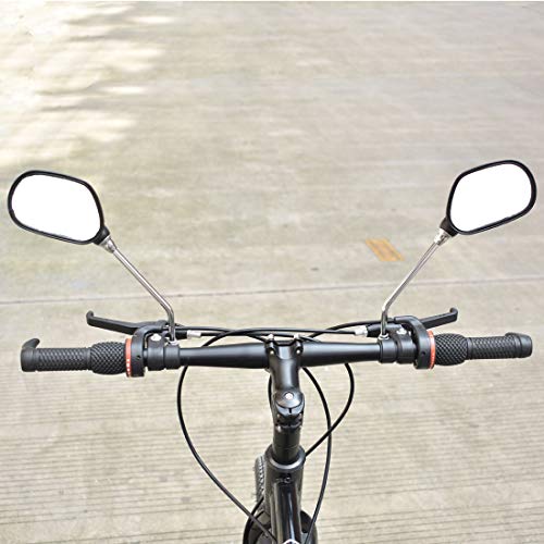 ELCYCO Bike Mirrors Mountain Bike Handlebars Mount Adjustable & Rotatable 360 Glass Bicycle Rearview Mirror - Thumbnail 5