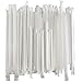 Disposable Plastic Drinking Straws - Individually Paper Wrapped (Clear, 500)